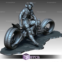 acceleratore motociclista topi Marte 3d print model - Mito3D