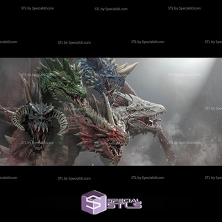 tiamat 3d printing figurine dungeons dragons 3d print model - Mito3D