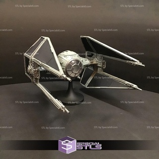 attacher intercepteur v2 guerres étoiles 3d impression figurine 3d print model - Mito3D