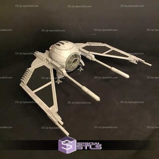 tie monoblade starwars 3d printing figurine 3d print model - Mito3D