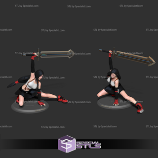 tifa lockhart sword stl files 3d print model - Mito3D