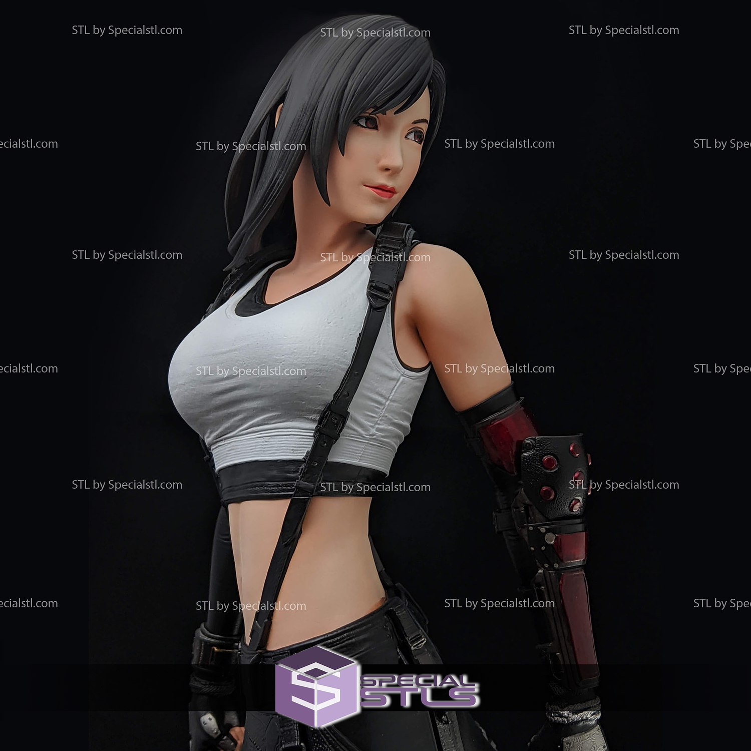 tifa stl files standing v2 3D print model - Mito3D