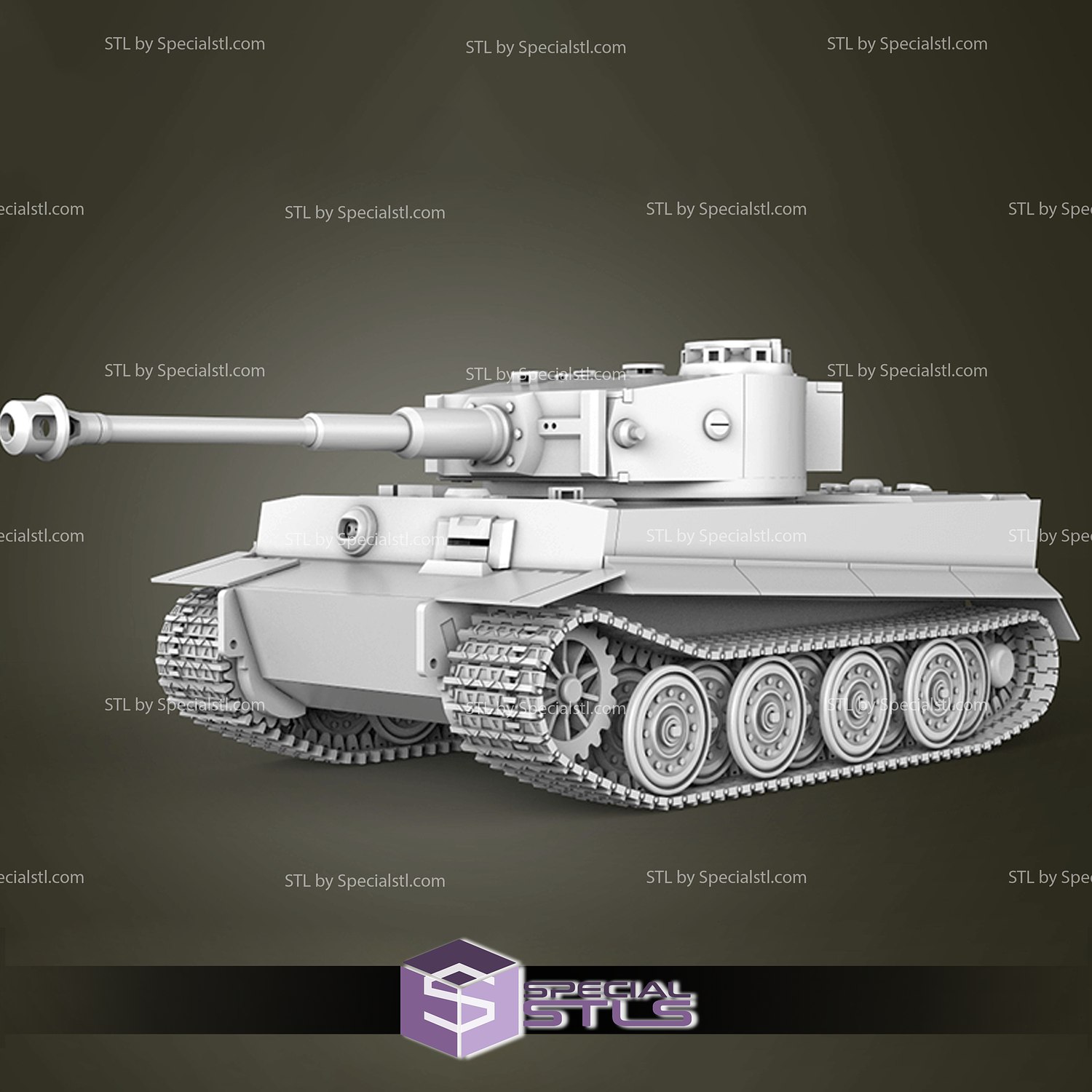 tiger tank stl files 3D print model - Mito3D