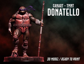 tmnt Donatello Admirador arte 3d print model - Mito3D