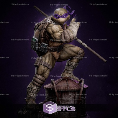 tmnt donatello pizza haus 3d modell skulptur spezialstl 3d print model - Mito3D