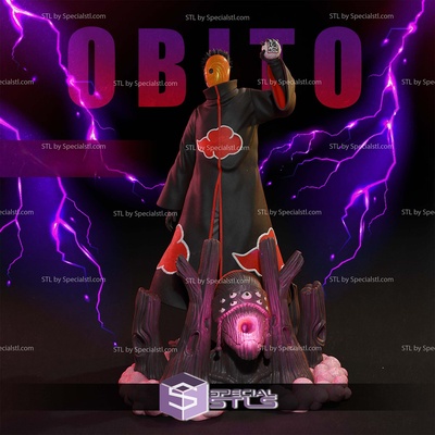 tobi akatsuki obito uchiha 3d drucken modelle spezialstl 3d print model - Mito3D