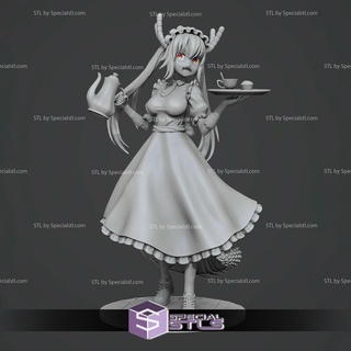 tohru standing stl files miss kobayashis dragon maid 3d printing figurine 3d print model - Mito3D