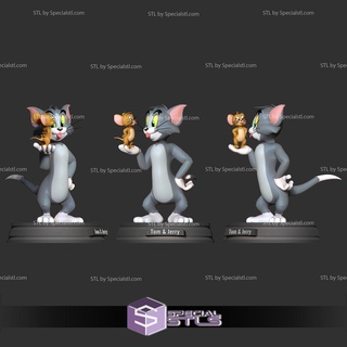 tom jerry basic stl files 3d print model - Mito3D