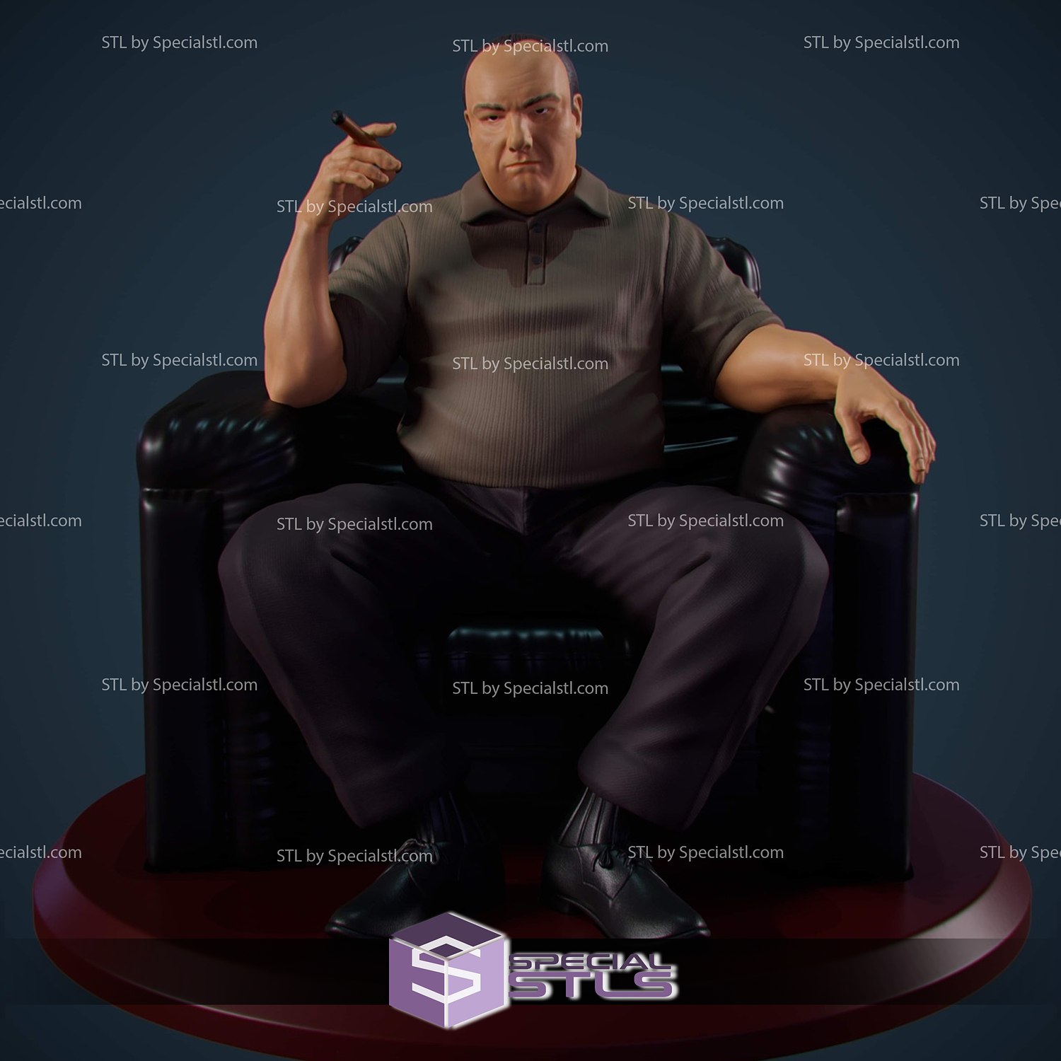 Tony soprano Admirador arte 3D print model - Mito3D