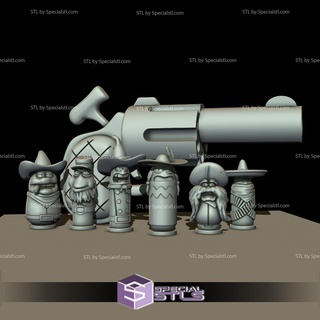 toon pistola proiettili stl File incorniciato Roger coniglio 3d print model - Mito3D