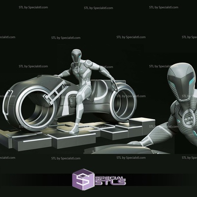 tron eredità digitale scultura speciale 3d print model - Mito3D