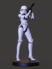 soldato femmina completo uomo stella guerre 3d print model - Mito3D