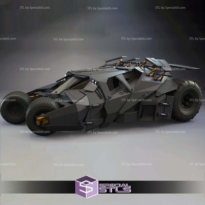 verre sombre chevalier batmobie 3d imprimante dossiers specialstl batmobile 3d print model - Mito3D