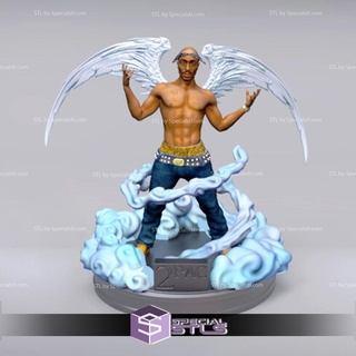 Tupac Shakur stl Dateien Fan Art 3d print model - Mito3D