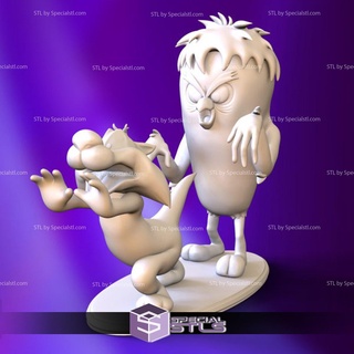 Tweety Monster Silvester 3d druckbar Looney Melodien 3d print model - Mito3D