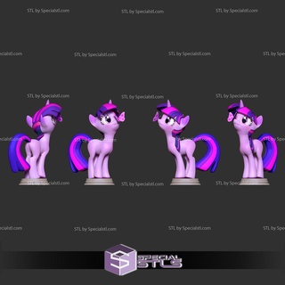 crépuscule scintillait poney 3d impression prêt 3d print model - Mito3D