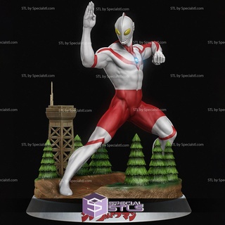 Ultraman açao pose 3d impressão modelo stl arquivos 3d print model - Mito3D