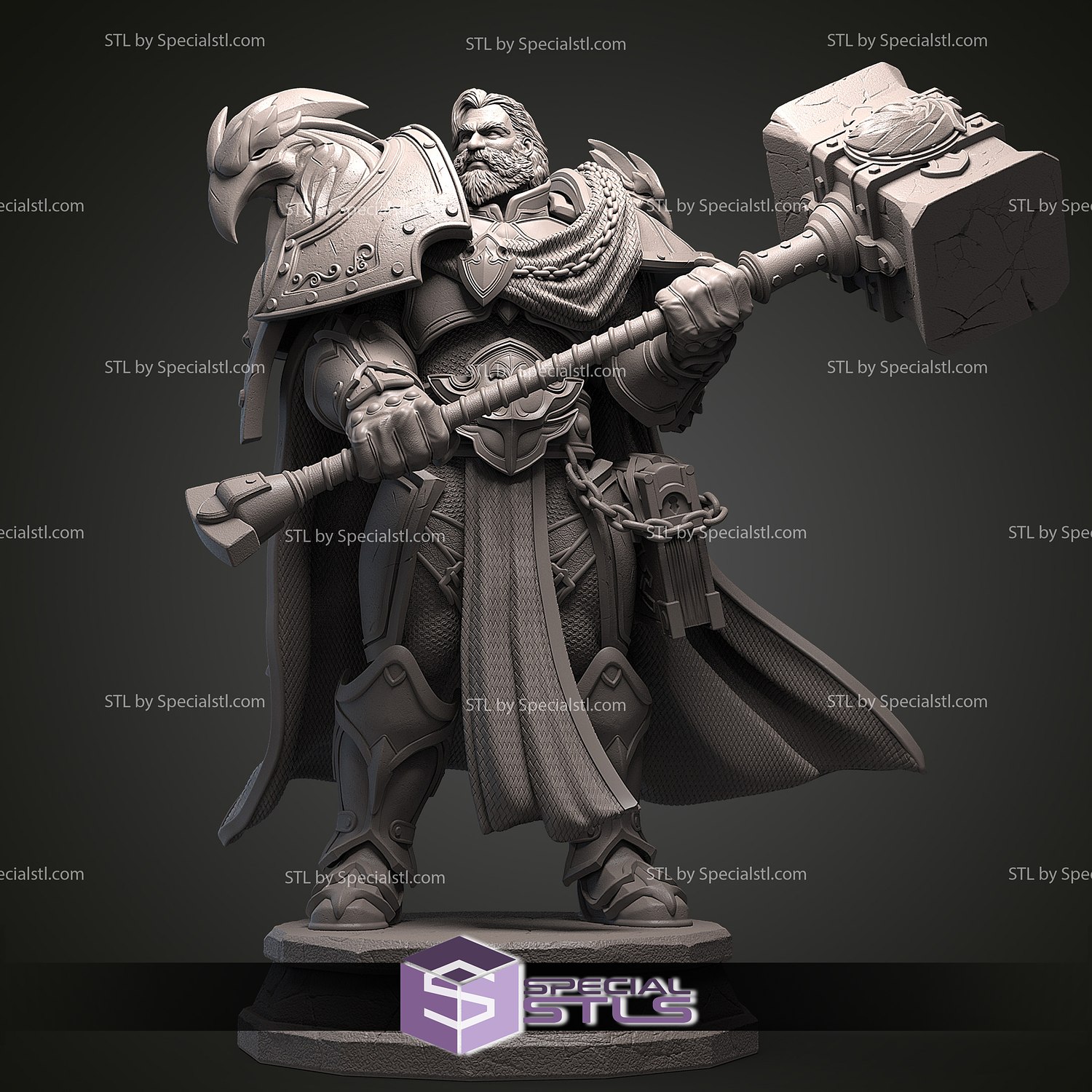 uther portatore luce 3d stampa figurina hots stl File 3D print model - Mito3D