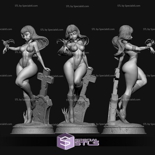 vampirella stl dossiers permanent v3 3d impression 3d print model - Mito3D