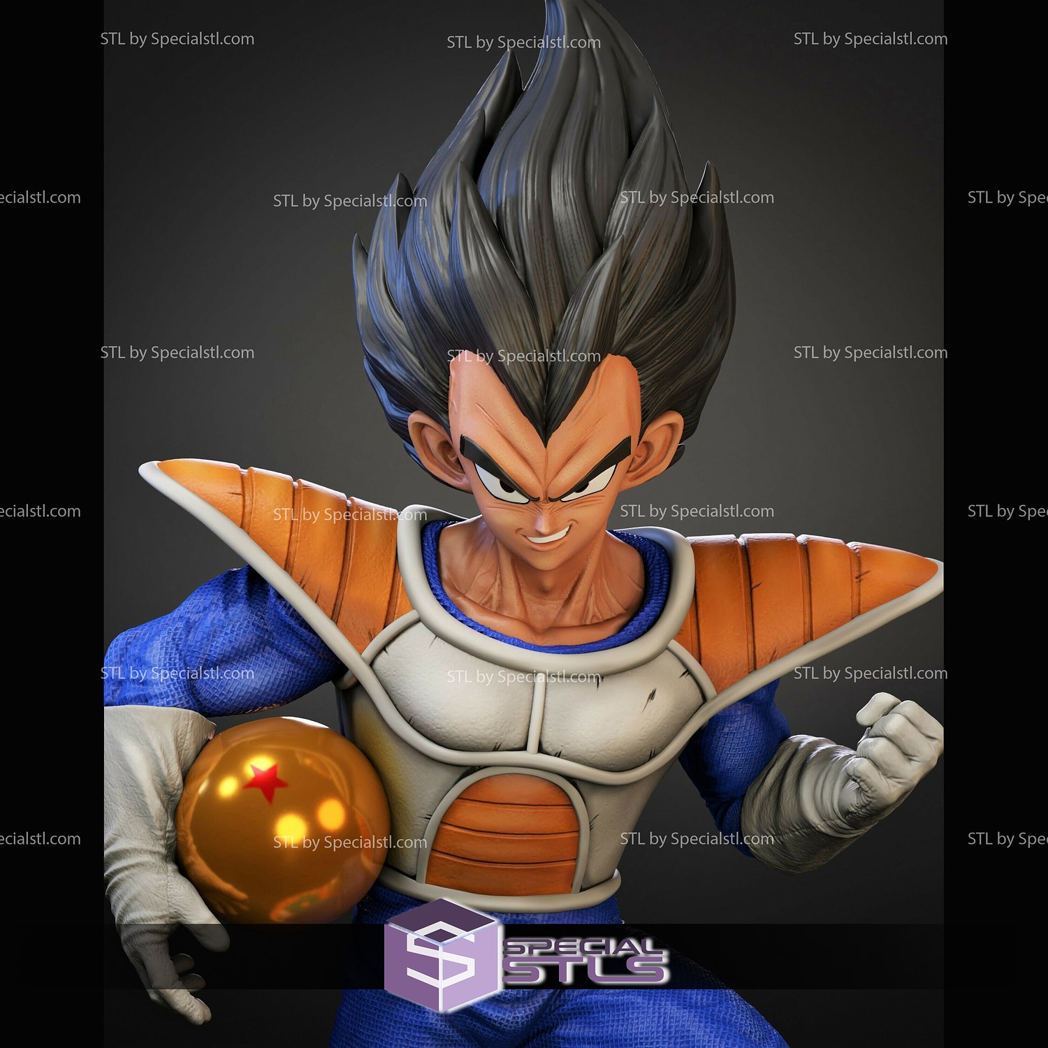 vegeta armor 3d printing model dragonball stl files 3D print model - Mito3D