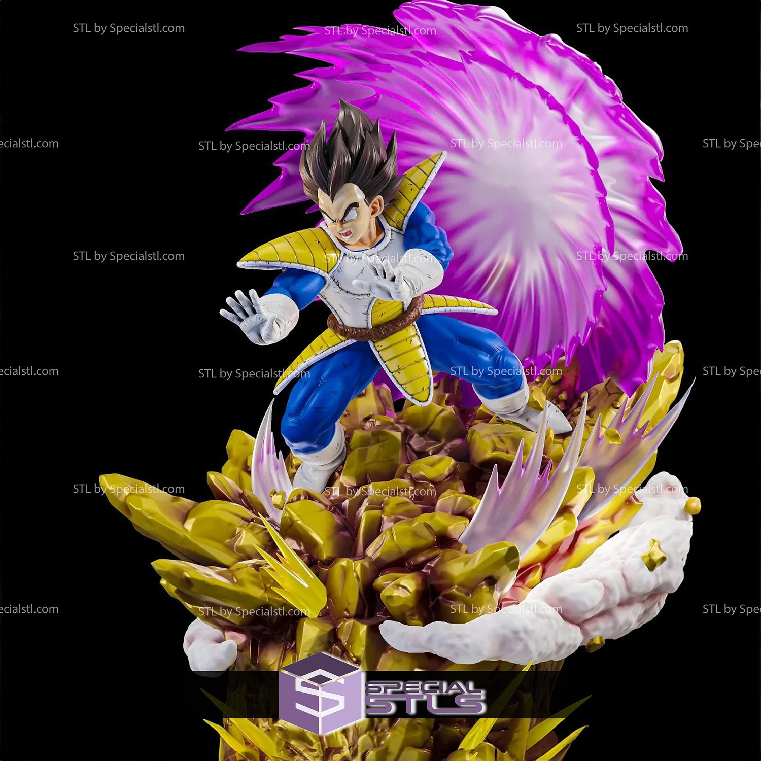 vegeta galick Gewehr stl Dateien Dragon Ball 3D print model - Mito3D