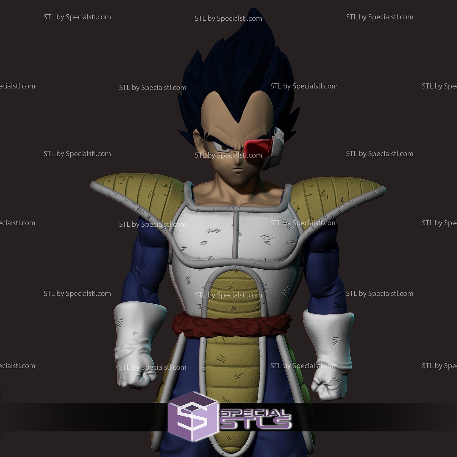 vegeta scouter sfera drago 3d stampa figurina 3D print model - Mito3D