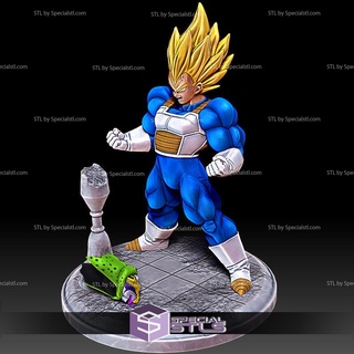 vegeta super saiyan full power 3d printing figurine 3d print model - Mito3D