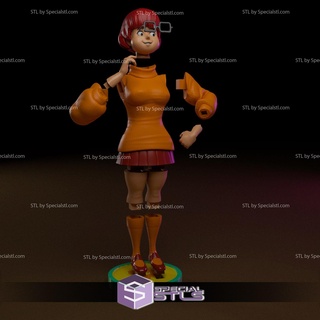 Velma stl dossiers scooby doo gang 3d print model - Mito3D