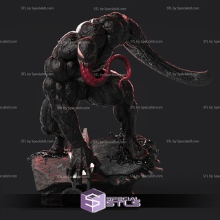 venom stl files action pose v3 3d printing figurine 3d print model - Mito3D