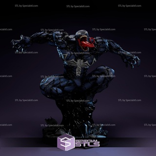 veneno stl archivos saltar pose 3d print model - Mito3D