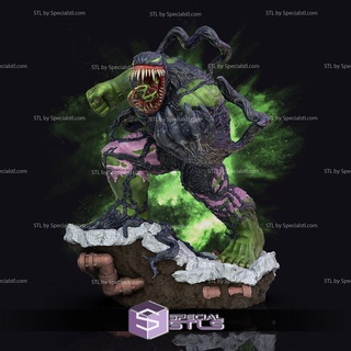 venomized hulk stl files action pose v3 3d print model - Mito3D