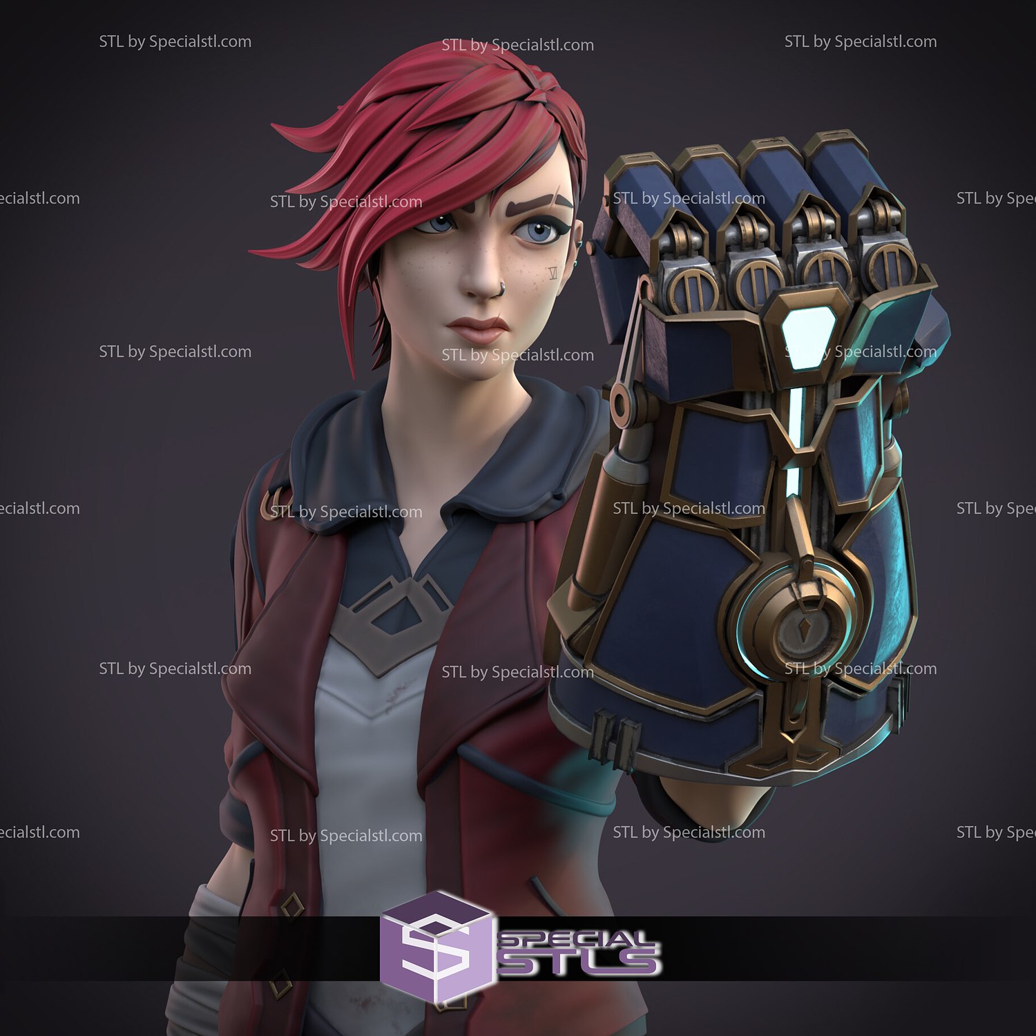 vi permanent 3D print model - Mito3D