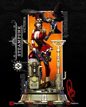 victoria steampunk fille 3d print model - Mito3D