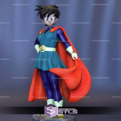 videl saiyaman 3d drucker dateien spezialstl dragon ball 3d print model - Mito3D