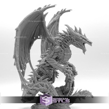 gemein Stahl Drachen Mini Monster Chaos Miniatur 3d print model - Mito3D