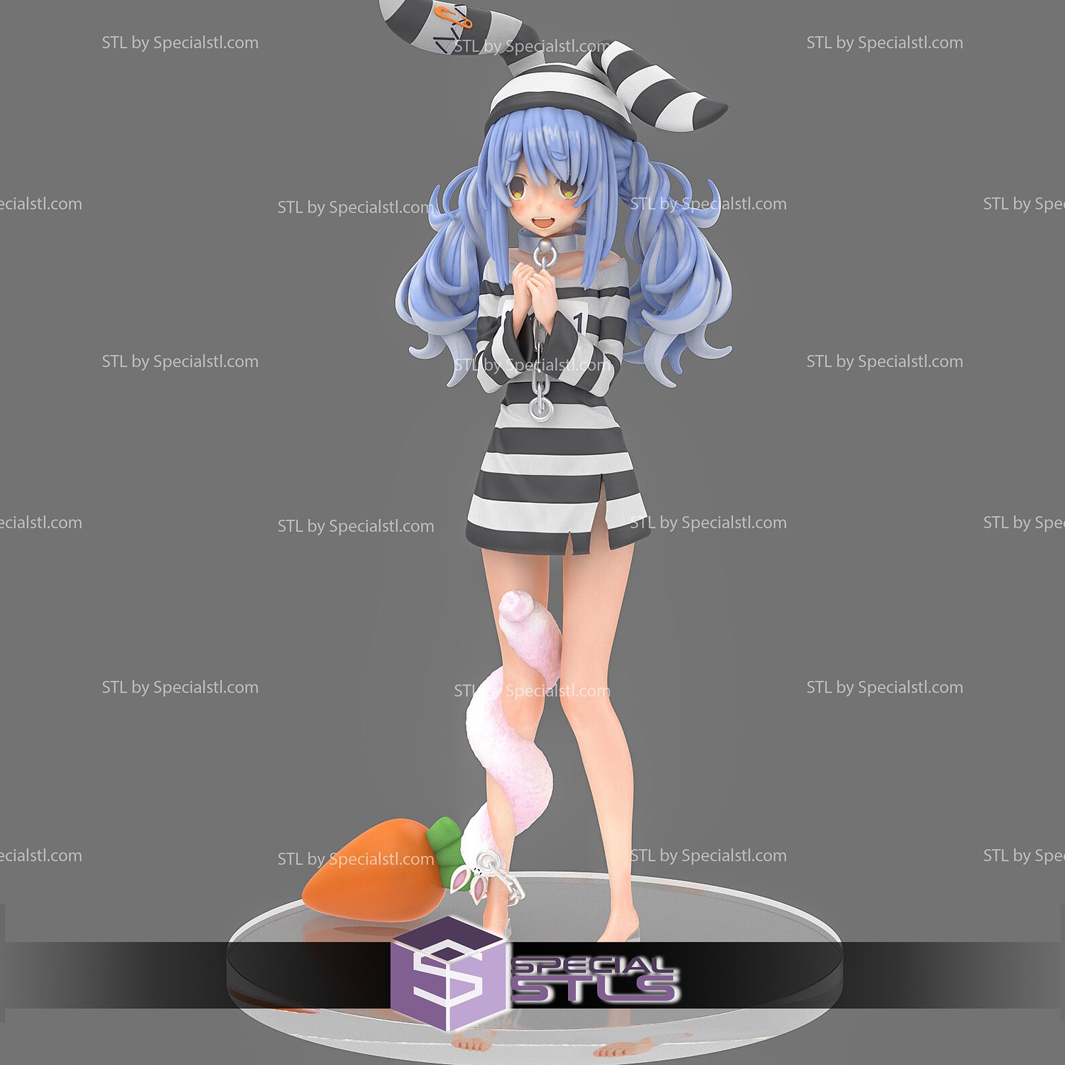 virtual youtuber pekora jail stl files 3D print model - Mito3D