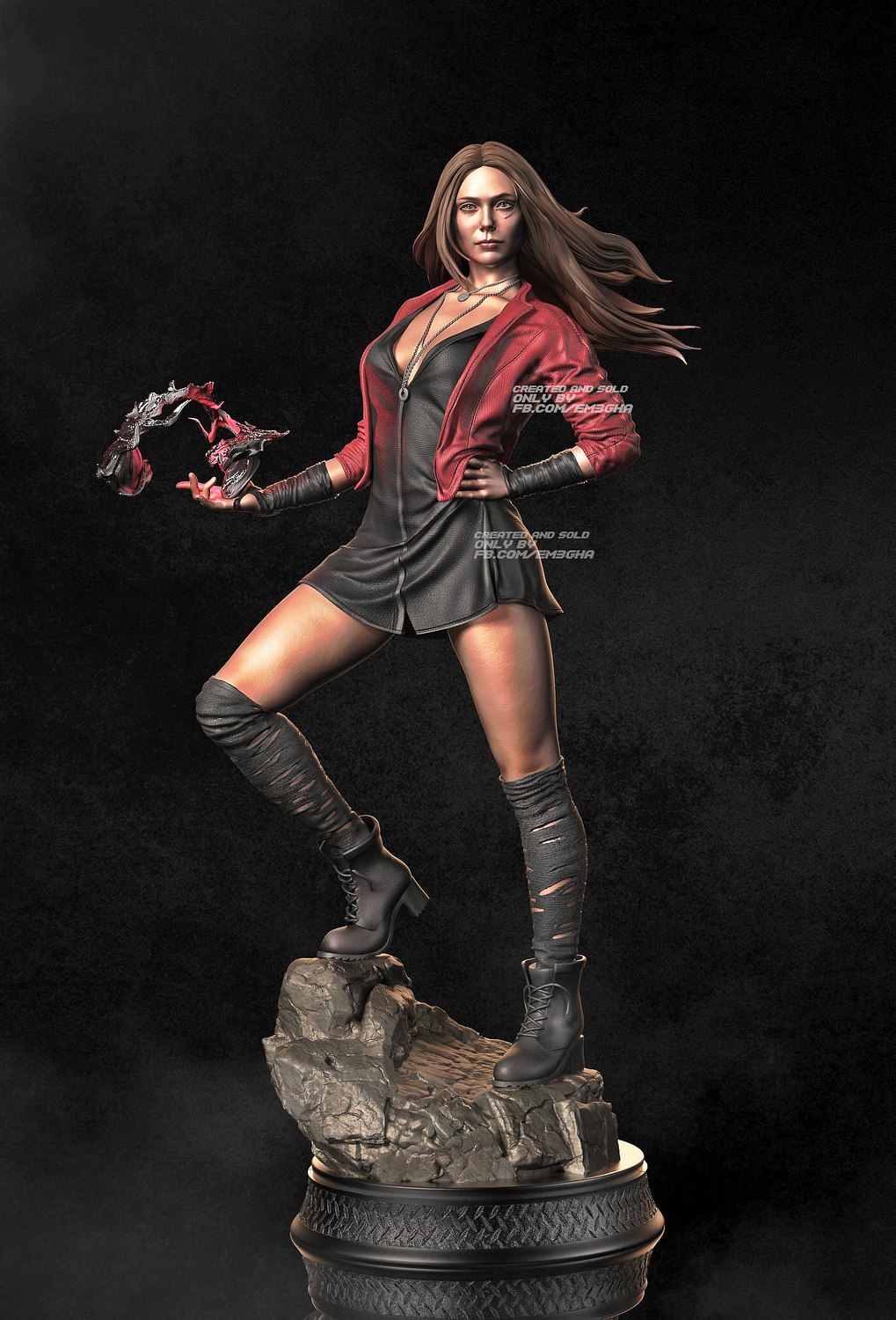 wanda maximoff 3D print model - Mito3D