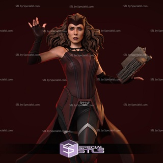 Wanda kırmızı cadı v5 3d baskı heykelcik stl Dosyalar 3d print model - Mito3D