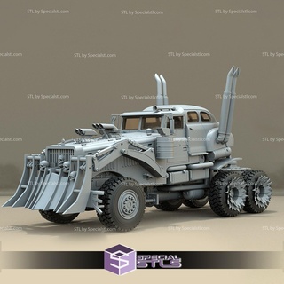 guerra rig camion pazzo max stl File 3d print model - Mito3D