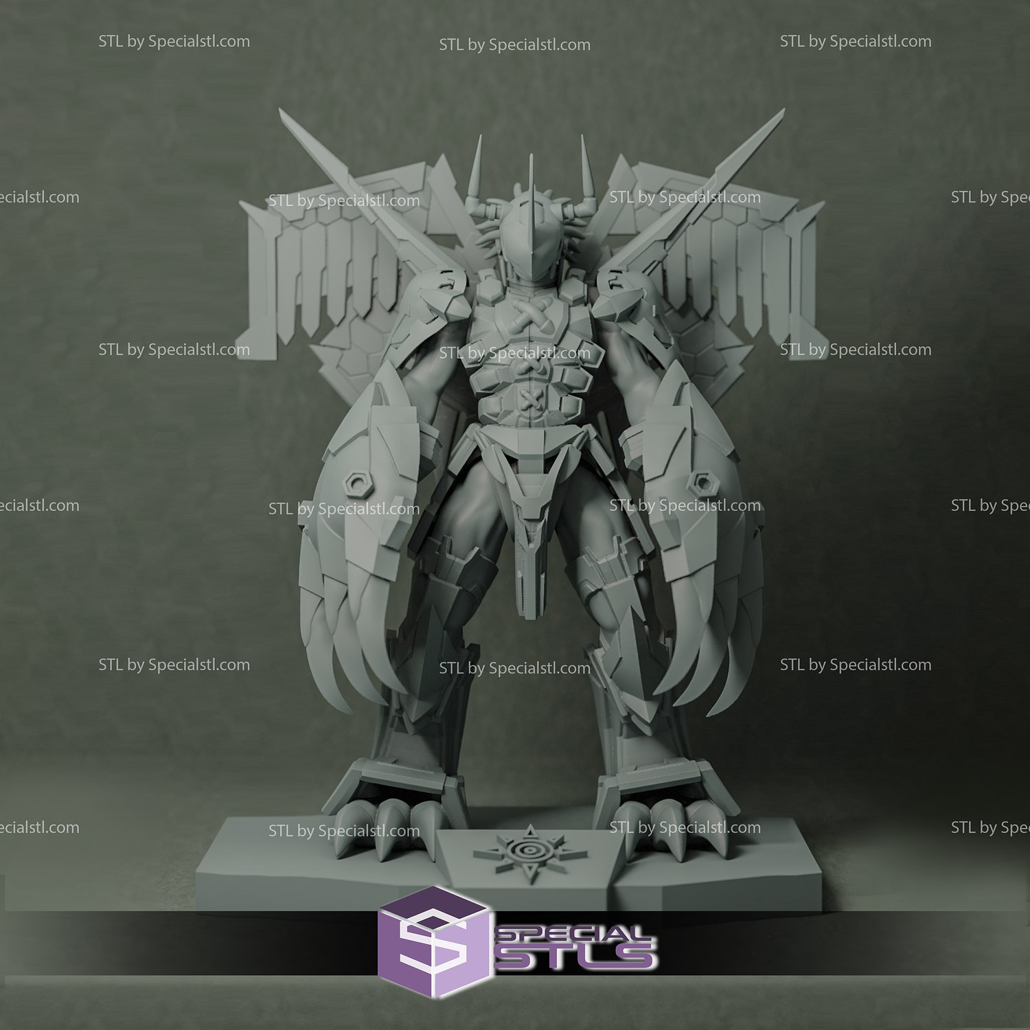 Wargreymon Digimon 3D print model - Mito3D