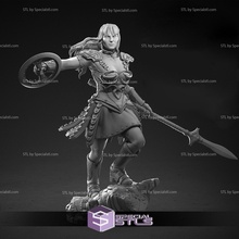 warrior queen clay cyanide miniature 3d print model - Mito3D
