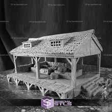 washhouse woodcutter city tarok miniature 3d print model - Mito3D