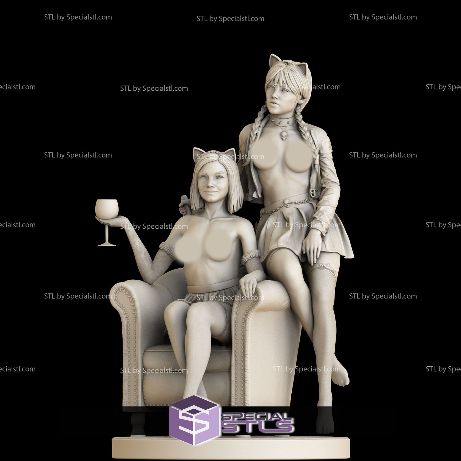 wednesday enid sofa nsfw 3d printing figurine wednesday enid sofa nsfw 3d printing figurine  3D print model - Mito3D