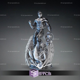 white lantern standing 3d printing figurine dc stl files 3d print model - Mito3D