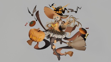 strega Halloween fan art 3d print model - Mito3D