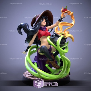witch halloween 3d print model - Mito3D