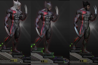 Wolverine siyah x men 3d print model - Mito3D