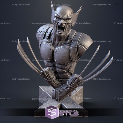 carcajou hugh jackman buste 3d impression modèles specialstl logan 3d print model - Mito3D