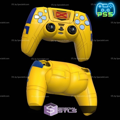 ghiottone ps5 controller astuccio guaina copertina 3d stampa modelli speciale logan 3d print model - Mito3D