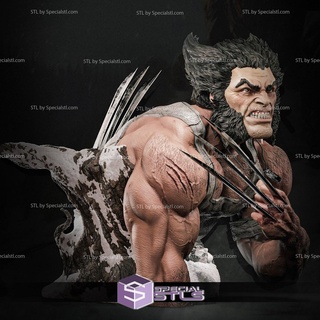 Wolverine asker büst 3d baskı heykelcik 3d print model - Mito3D